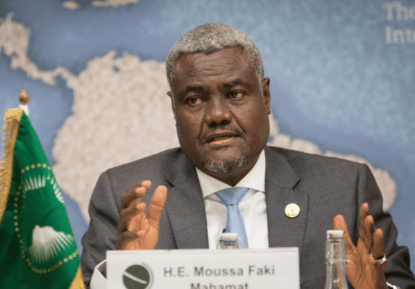 The president of the commission of the African Union, Moussa Faki Mahamat. Photo: RedRadioVE.
