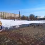 Main square of Severodonetsk, Ukraine, February 2018. Photo: Visem, CC BY-SA 4.0, Wikimedia Commons.