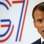 French President Emmanuel Macron speaks during his final press conference at the G7 summit Monday, August 26, 2019 in Biarritz, southwestern France. Photo: AP/Francois Mori.