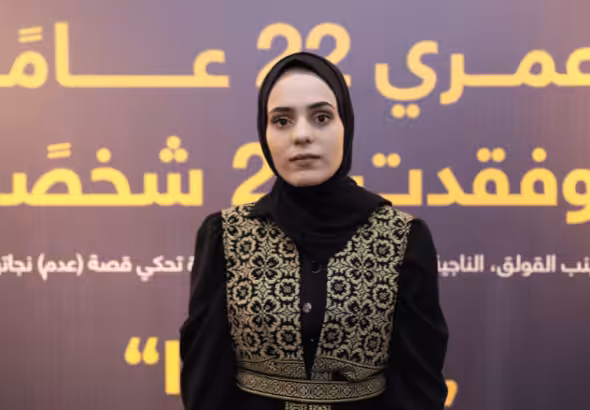 Zainab al-Qolaq lost 22 family members on May 24, 2021, including her mother and three of her siblings, during the latest Israeli onslaught on besieged Gaza. Photo: Mahmoud Ajjour, The Palestine Chronicle.