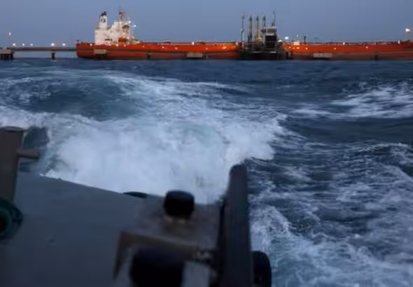 Iranian oil tanker Suezmax Sonia I in Venezuelan waters. Photo: Reuters.