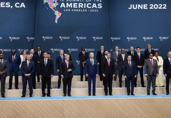 Official photo of Summit of the Americas 2022. Photo: Alan Santos/PR, Palacio de Planalto, Wikimedia Commons.