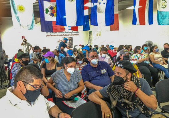 Partial view of the attendance to one of the Worker’s Summit panels. Photo: Roger D. Harris.