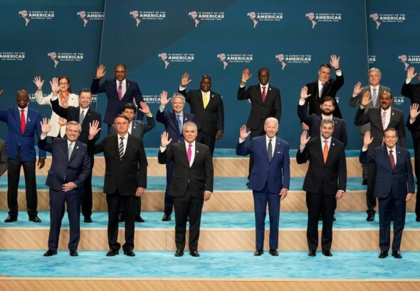 Official photo of Summit of the Americas 2022. Photo: Alan Santos/PR, Palacio de Planalto, Wikimedia Commons.