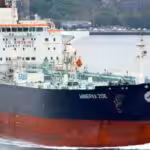 Greek Aframax tanker Minerva Zoe. Photo: Vessel Finder.