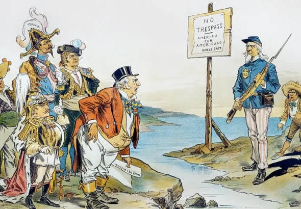 Monroe Doctrine cartoon. File photo.