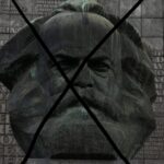 Image of Karl Marx with an overlap "X." Photo: The Philosophical Salon.