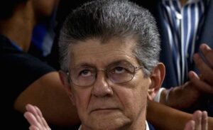Venezuelan opposition leader Henry Ramos Allup of Democratic Action party. File photo.