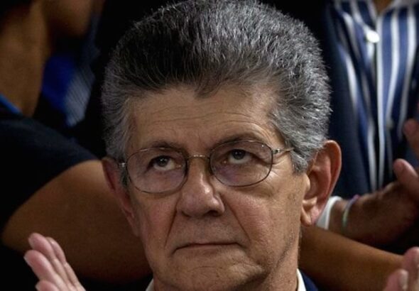 Venezuelan opposition leader Henry Ramos Allup of Democratic Action party. File photo.
