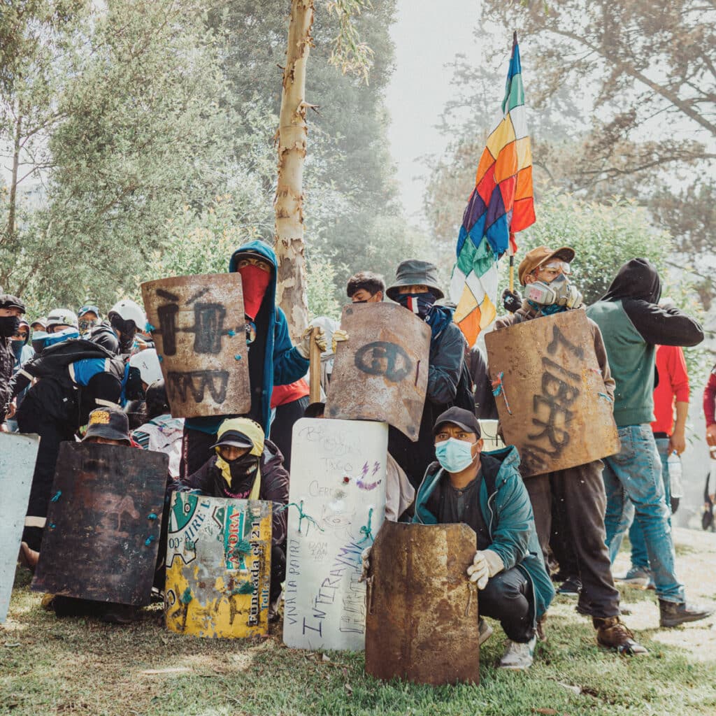 A group of young Ecuadorians in the streets. File photo.