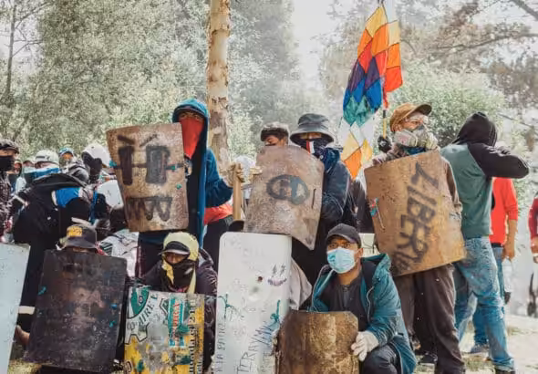 A group of young Ecuadorians in the streets. File photo.
