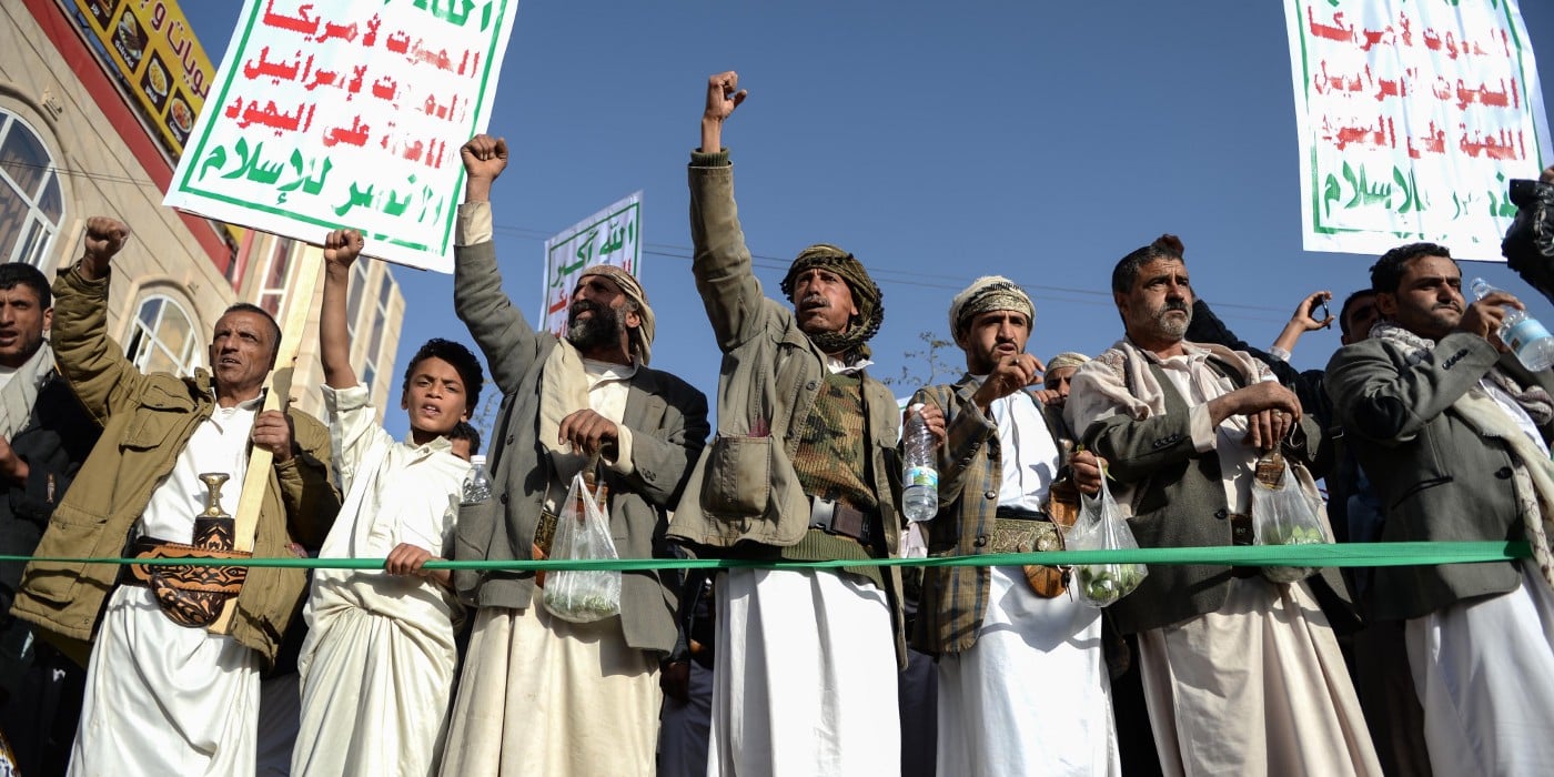 Protest by Ansar Allah supporters. Ansar Allah is a strong, broad-based resistance movement. Ansar Allah, their supporters and their fighters come from all sorts of backgrounds, united around the common goal of removing the occupiers from their land. File photo.