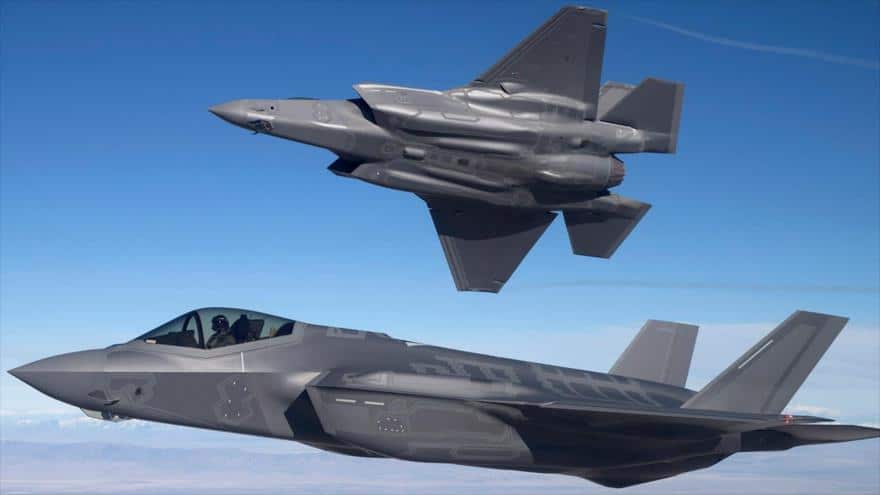 US Air Force F-35 fighters in full flight. Photo: HispanTV