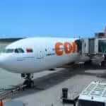 Conviasa passenger jet docked at Simón Bolívar international airport serving Caracas. File photo.