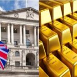 The British Supreme Court (left) and bars of Venezuelan gold seized by the Bank of England (right). Photo: Prensa Latina.