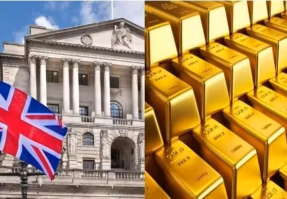 The British Supreme Court (left) and bars of Venezuelan gold seized by the Bank of England (right). Photo: Prensa Latina.