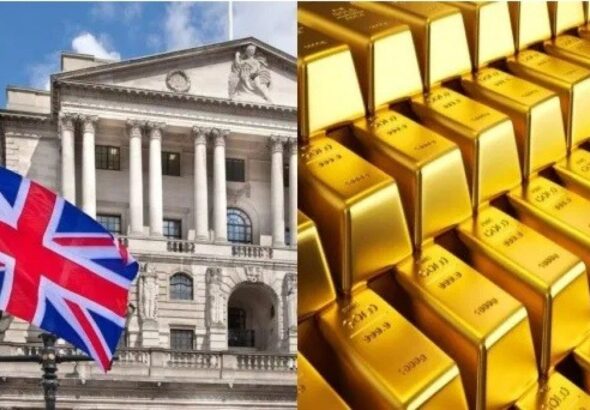The British Supreme Court (left) and bars of Venezuelan gold seized by the Bank of England (right). Photo: Prensa Latina.
