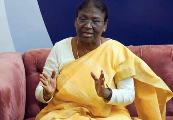 President Droupadi Murmu. (Photo: ANI)