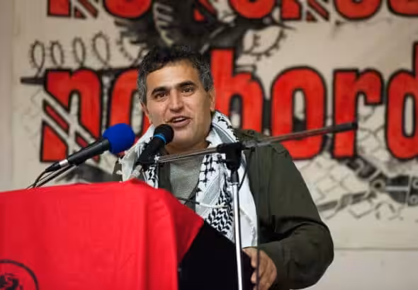 Palestinian-Canadian journalist Khaled Barakat, who has been smeared as "terrorist" by Canadian media. Photo: No One Is Illegal Vancouver.