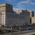 Russian Defense Ministry in Frunzenskaya Embankment, Moscow. File photo.