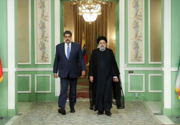 Venezuelan President Nicolás Maduro and Iranian President Sayyid Ebrahim Raisi after their meeting in Tehran, Iran, on June 11, 2022. Photo: president.ir