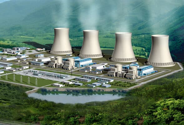 Nuclear power plant in Hunan province of China. Photo: China Daily.