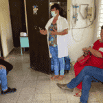 The authors at a clinic in Palpite in Cuba. Photo: Odalys Miranda/Twitter