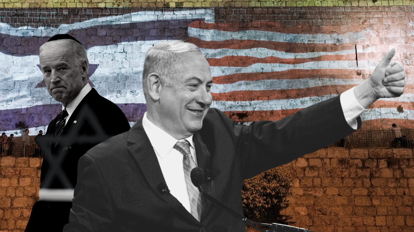Photo composition Biden and Netanyahu. Photo: MintPress News.