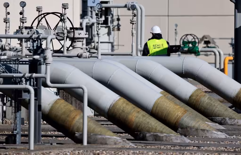 Part of the Nord Stream 1 pipeline facility in Lubmin, Germany, photographed on March 8, 2022. Photo: Reuters.