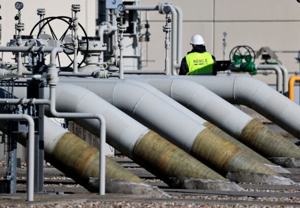 Part of the Nord Stream 1 pipeline facility in Lubmin, Germany, photographed on March 8, 2022. Photo: Reuters.