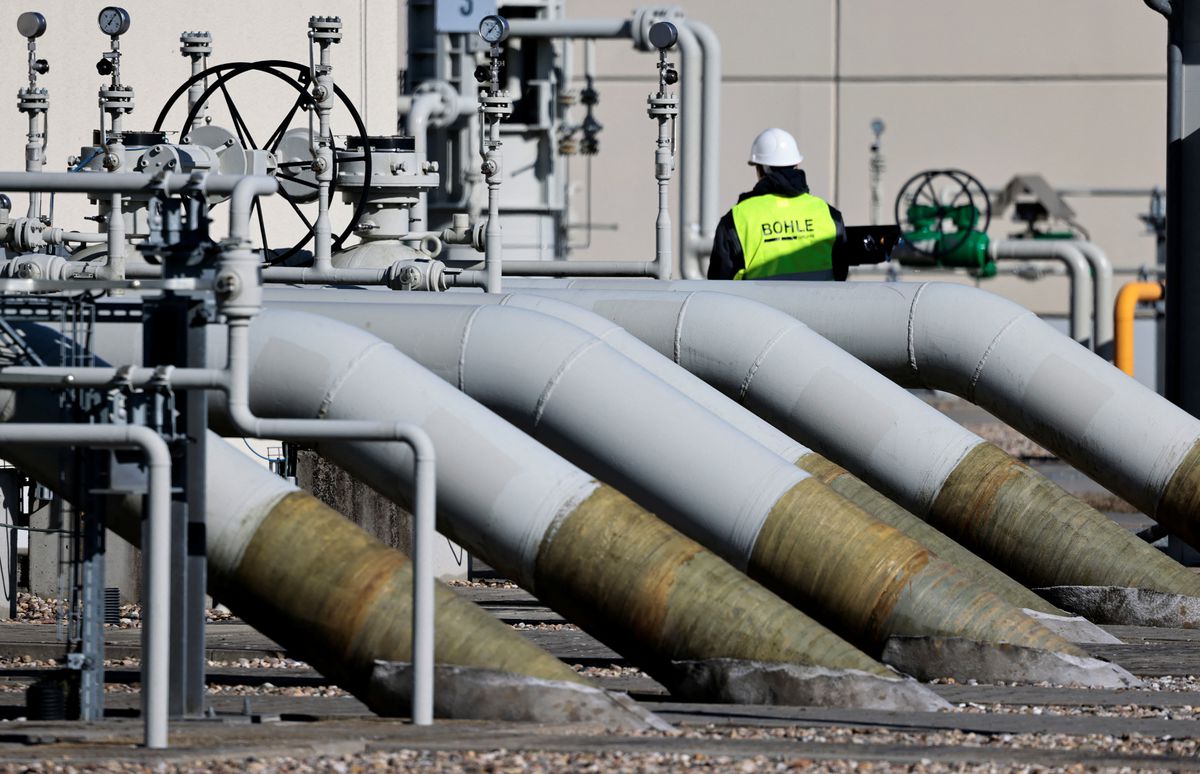 Part of the Nord Stream 1 pipeline facility in Lubmin, Germany, photographed on March 8, 2022. Photo: Reuters.