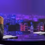 Sacha Llorenti being interviewed on the show Situational Analysis on Venezolana de Televisión. Photo: Últimas Noticias.