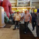 Cuban President Diaz Canel visits power plant in Mayabeque province. File photo.