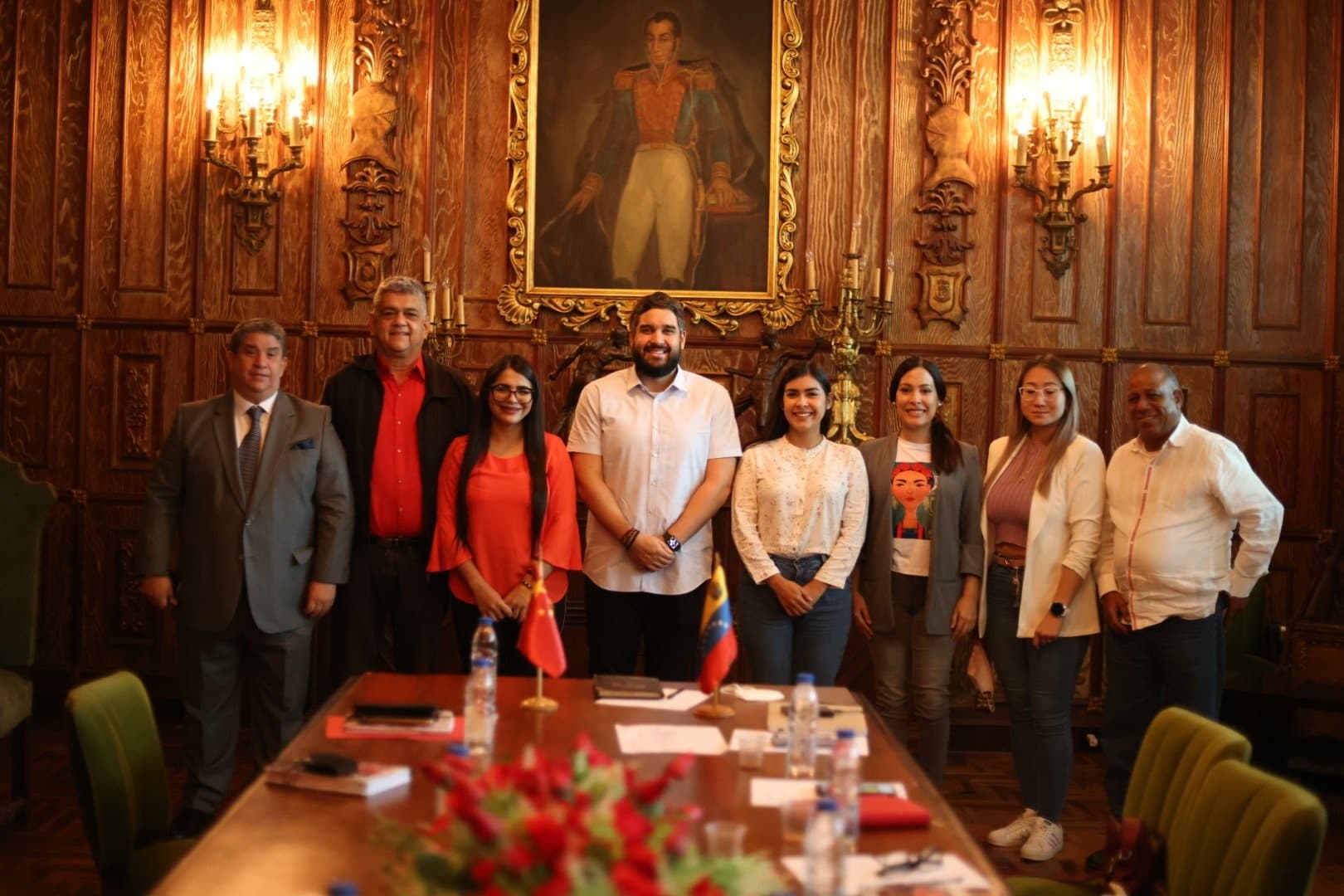 The China-Venezuela Parliamentary Friendship Group in a meeting on Friday, July 8, at the National Assembly of Venezuela. Photo: RedRadioVE.