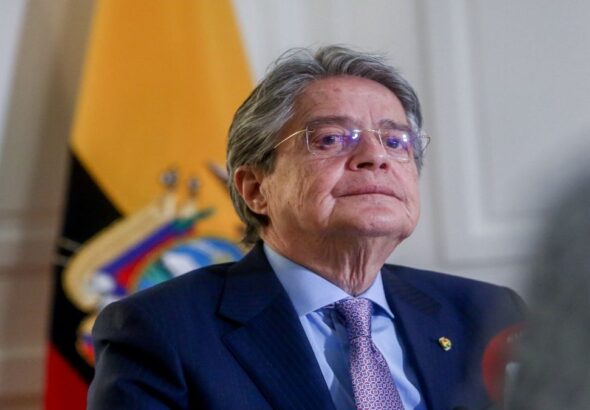 President of Ecuador Guillermo Lasso. Photo: file.