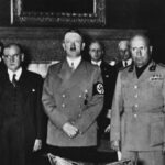 Mnchener Abkommen 1938. Gruppenfoto der Konferenzteilnehmer.