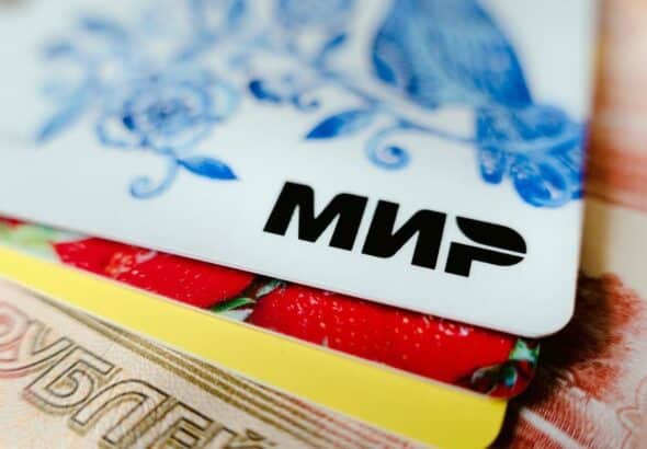 Russian MIR Payment System card. Photo: Legion-media.