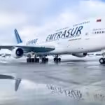 The Boeing 747-300 in Argentina on the 6 of June, 2022. Photo: HispanTV.