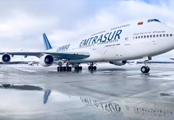 The Boeing 747-300 in Argentina on the 6 of June, 2022. Photo: HispanTV.