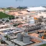 Aerial view of the vast Monómeros installation in Barranquilla, Colombia. Photo: monómeros.com.