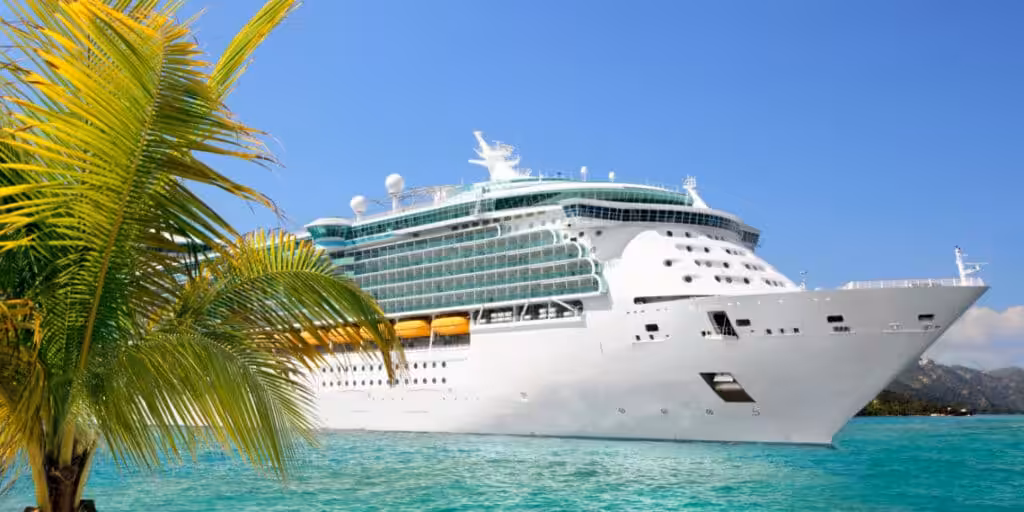 Cruise ship sailing from port. File photo.