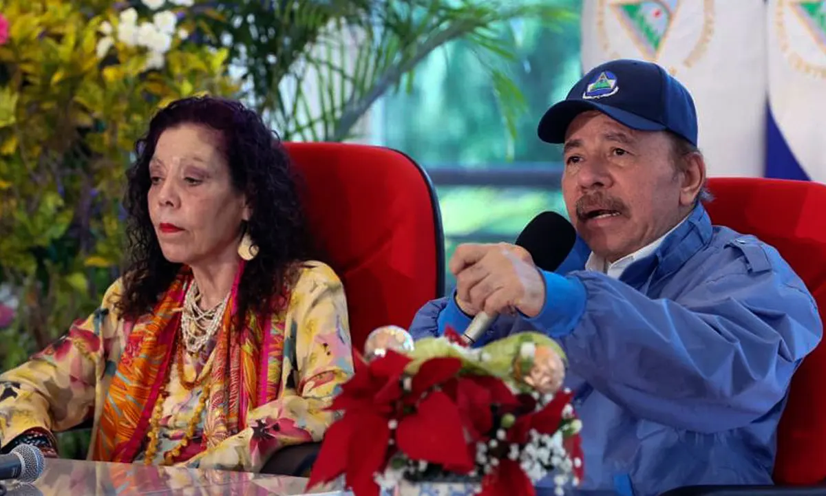 Nicaraguan President Daniel Ortega (Right) and Nicaraguan Vice-President Rosario Murillo (Left). File photo.