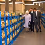 Queen Elizabeth II views stacks of gold during her visit to the Bank of England with Prince Philip, Duke of Edinburgh, on December 13, 2012, in London, England. Photo: Getty Images.