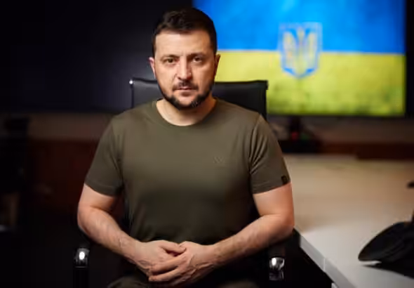 Ukraine’s President Volodymyr Zelensky in April. Photo: Flickr.