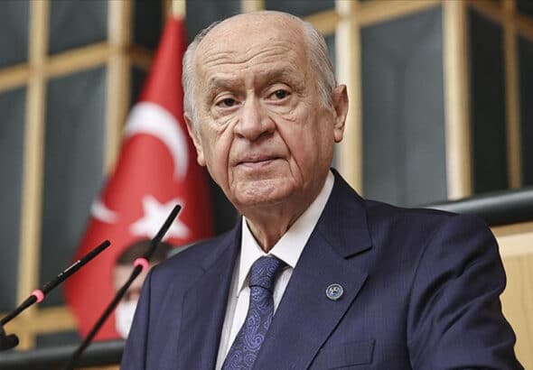 The leader of Turkey’s far-right Nationalist Movement Party (MHP), Devlet Bahceli. Photo: Anadolu news agency.