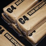 Packets of C-4 explosive. Referential photo.
