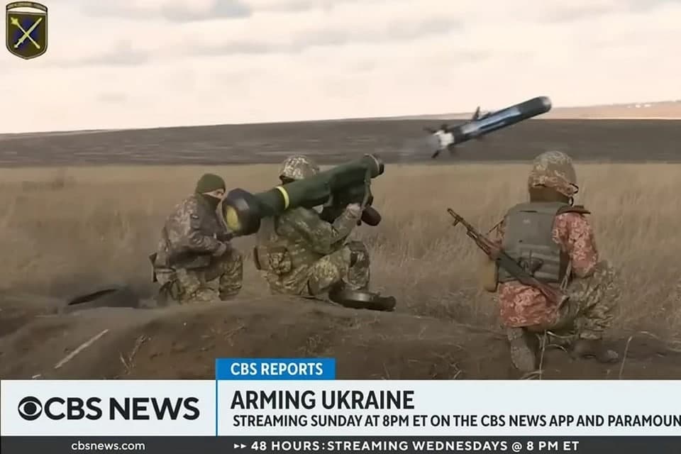 Screenshot from CBS' promotional video of its documentary depicting corruption surrounding Western military aid to Ukraine, Arming Ukraine, which the media removed after Ukrainian and US pressure. Photo: SouthFront.