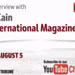 Graphic of Orinoco Tribune's YouTube video with the interview of Adèle Cain, executive editor of the International Magazine. Photo: Orinoco Tribune.