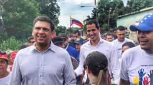 Carlos Ocariz and Juan Guaidó during a political activity in 2019. Photo: Twitter/@CarlosOcariz