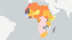 Map of Africa. File photo..